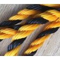 3 Strand Yellow Black Tiger Rope Polypropylene Rope